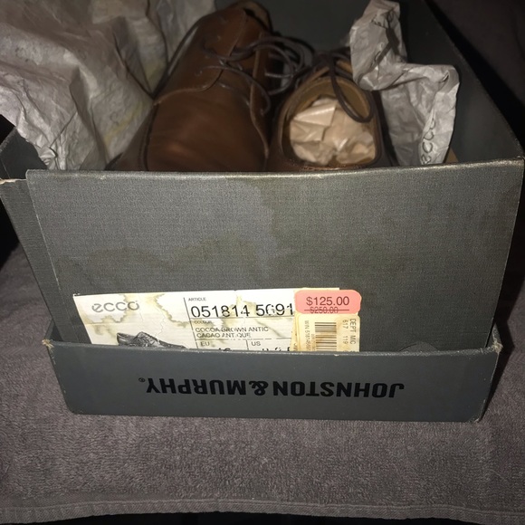 Johnston & Murphy Stockton Plain Toe Men's Shoes Tan : - Picture 6 of 7